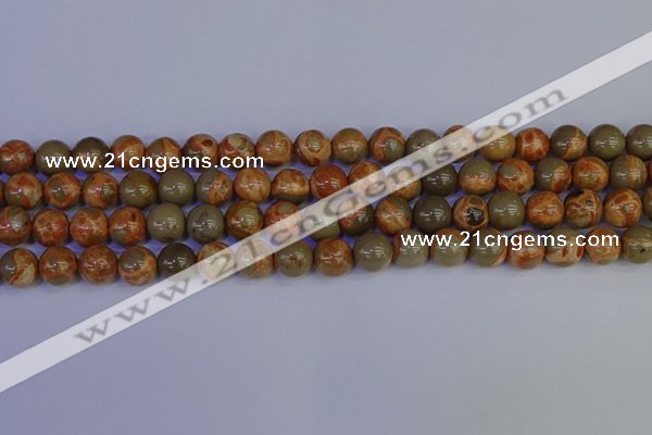 CPJ463 15.5 inches 10mm round African picture jasper beads