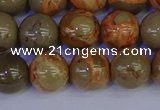 CPJ464 15.5 inches 12mm round African picture jasper beads