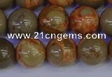 CPJ465 15.5 inches 14mm round African picture jasper beads