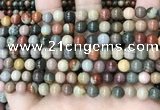 CPJ481 15.5 inches 6mm round polychrome jasper beads wholesale