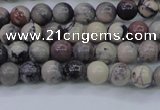 CPJ600 15.5 inches 4mm round purple striped jasper beads wholesale