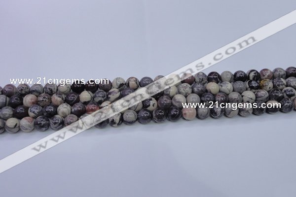 CPJ602 15.5 inches 8mm round purple striped jasper beads wholesale