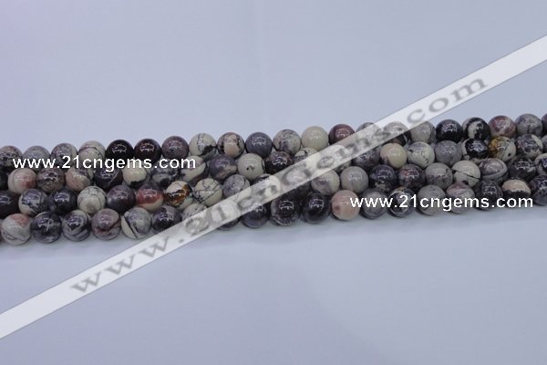 CPJ603 15.5 inches 10mm round purple striped jasper beads wholesale