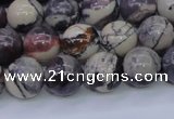 CPJ604 15.5 inches 12mm round purple striped jasper beads wholesale