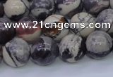 CPJ605 15.5 inches 14mm round purple striped jasper beads wholesale