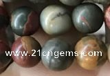 CPJ634 15.5 inches 6mm round picasso jasper beads wholesale