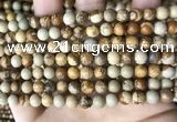 CPJ659 15.5 inches 6mm round picture jasper beads wholesale