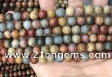 CPJ672 15.5 inches 8mm round picasso jasper beads wholesale