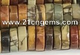 CPJ682 15.5 inches 3*8mm heishi picasso jasper beads wholesale