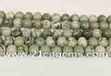 CPJ703 15.5 inches 10mm round greeting pine jasper beads