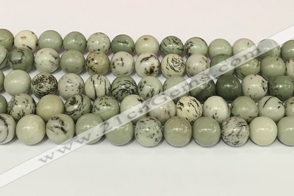 CPJ703 15.5 inches 10mm round greeting pine jasper beads