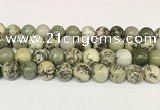 CPJ704 15.5 inches 12mm round greeting pine jasper beads