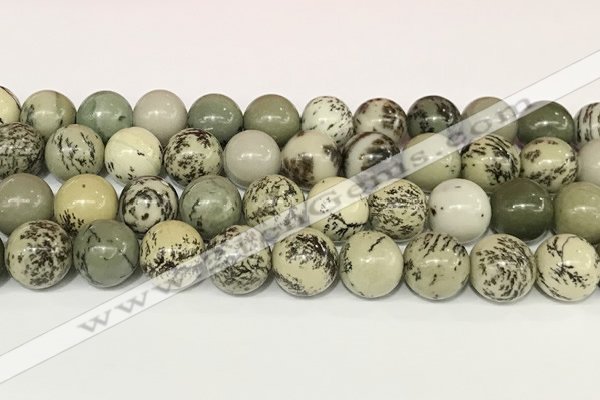 CPJ704 15.5 inches 12mm round greeting pine jasper beads