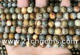 CPJ708 15.5 inches 8mm round rocky butte picture jasper beads