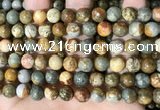 CPJ709 15.5 inches 10mm round rocky butte picture jasper beads