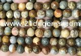 CPJ710 15.5 inches 12mm round rocky butte picture jasper beads