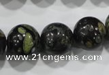 CPM06 15.5 inches 16mm round plum blossom jade beads wholesale