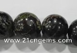 CPM07 15.5 inches 18mm round plum blossom jade beads wholesale