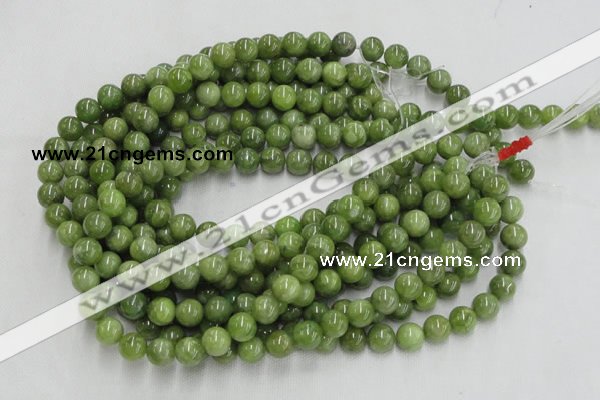 CPO03 15.5 inches 10mm round olivine gemstone beads wholesale