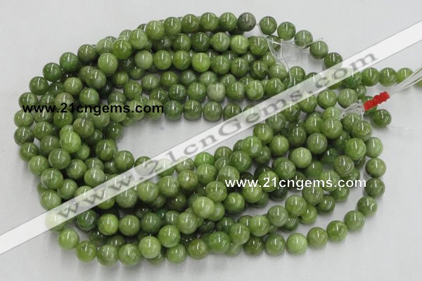 CPO04 15.5 inches 12mm round olivine gemstone beads wholesale