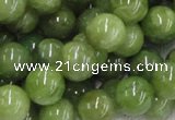 CPO05 15.5 inches 14mm round olivine gemstone beads wholesale