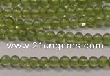 CPO100 15 inches 2mm round natural peridot beads wholesale