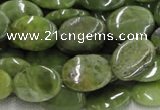 CPO14 15.5 inches 13*18mm oval olivine gemstone beads wholesale