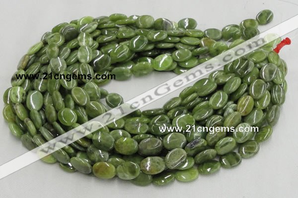 CPO14 15.5 inches 13*18mm oval olivine gemstone beads wholesale