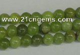 CPO20 15.5 inches 4mm round olivine gemstone beads wholesale