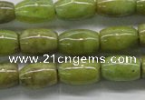 CPO24 15.5 inches 6*10mm drum olivine gemstone beads wholesale