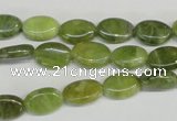 CPO33 15.5 inches 8*12mm oval olivine gemstone beads wholesale