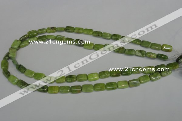 CPO35 15.5 inches 8*12mm rectangle olivine gemstone beads wholesale