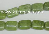 CPO36 15.5 inches 10*14mm rectangle olivine gemstone beads wholesale