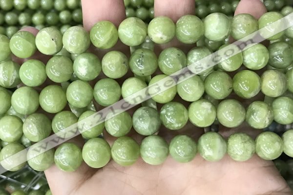 CPO46 15.5 inches 10mm round natural olivine gemstone beads