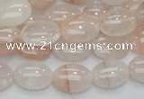 CPQ10 15.5 inches 10*14mm oval natural pink quartz beads wholesale