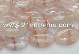 CPQ11 15.5 inches 13*18mm oval natural pink quartz beads wholesale