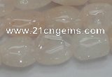 CPQ12 15.5 inches 15*20mm nugget natural pink quartz beads wholesale