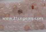 CPQ201 15.5 inches 4mm faceted round natural pink quartz beads