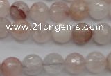 CPQ204 15.5 inches 10mm faceted round natural pink quartz beads