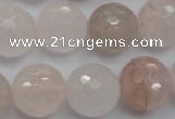 CPQ207 15.5 inches 16mm faceted round natural pink quartz beads