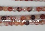 CPQ22 15.5 inches 6mm faceted round natural pink quartz beads