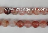 CPQ23 15.5 inches 8mm faceted round natural pink quartz beads