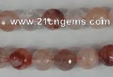 CPQ24 15.5 inches 10mm faceted round natural pink quartz beads