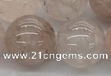 CPQ257 15.5 inches 18mm round natural pink quartz beads wholesale