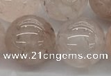 CPQ257 15.5 inches 18mm round natural pink quartz beads wholesale