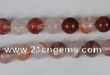 CPQ29 15.5 inches 8mm round natural pink quartz beads wholesale