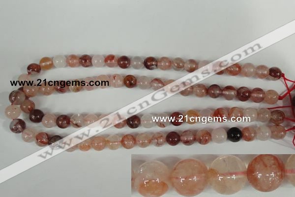 CPQ30 15.5 inches 10mm round natural pink quartz beads wholesale