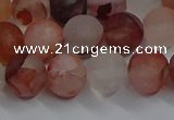 CPQ302 15.5 inches 8mm round matte pink quartz beads wholesale