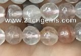 CPQ311 15.5 inches 6mm faceted round pink quartz beads wholesale