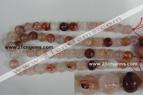 CPQ32 15.5 inches 14mm round natural pink quartz beads wholesale